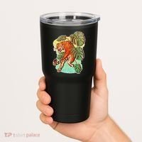 Tropical Tiger Tattoo Design Tumbler thumb 2