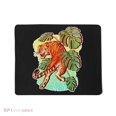 Tropical Tiger Tattoo Design Mousepad