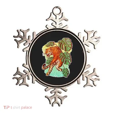 Tropical Tiger Tattoo Design Ornament
