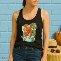 Tropical Tiger Tattoo Design Women's Tank Top thumb 2