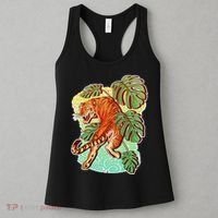 Tropical Tiger Tattoo Design Women's Tank Top thumb 3