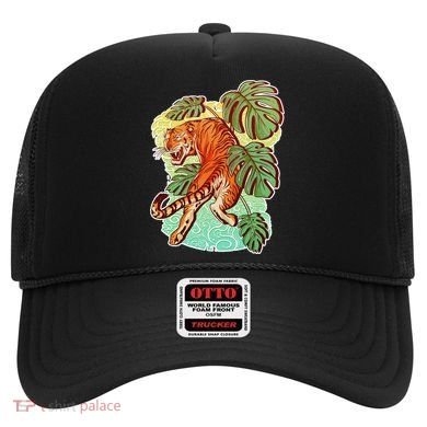 Tropical Tiger Tattoo Design Hat