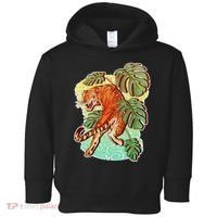 Tropical Tiger Tattoo Design Toddler Hoodie thumb 0