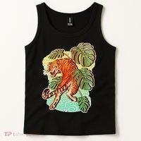 Tropical Tiger Tattoo Design Tank Top thumb 2