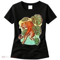 Tropical Tiger Tattoo Design Women's T-Shirt thumb 0