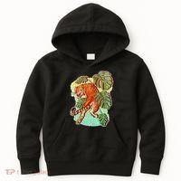 Tropical Tiger Tattoo Design Kids Hoodie thumb 0