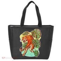 Tropical Tiger Tattoo Design Tote Bag thumb 0