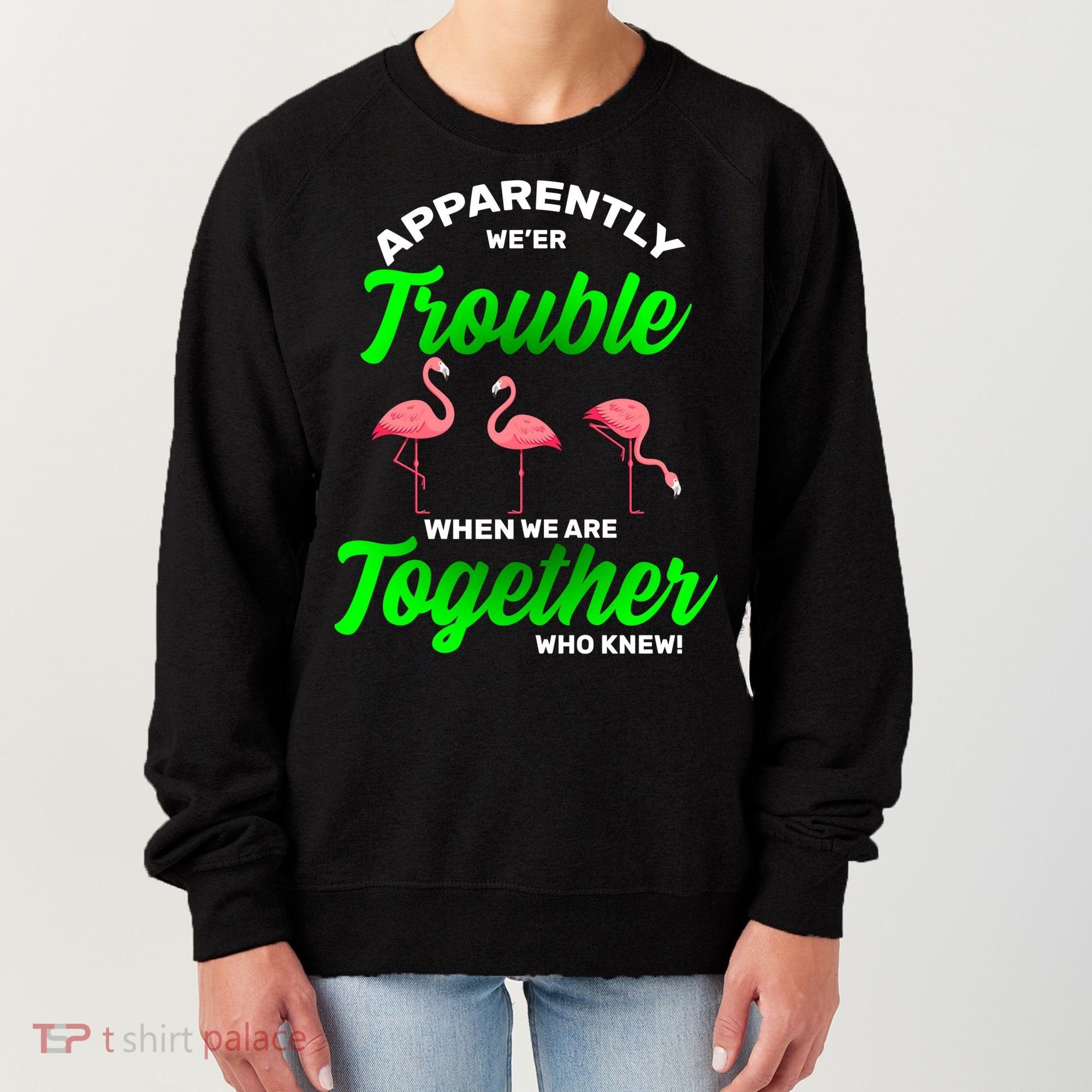 Trouble Flamingo When We Are Together Who Knew Women's Sweatshirt