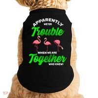 Trouble Flamingo When We Are Together Who Knew Doggie Tank thumb 0