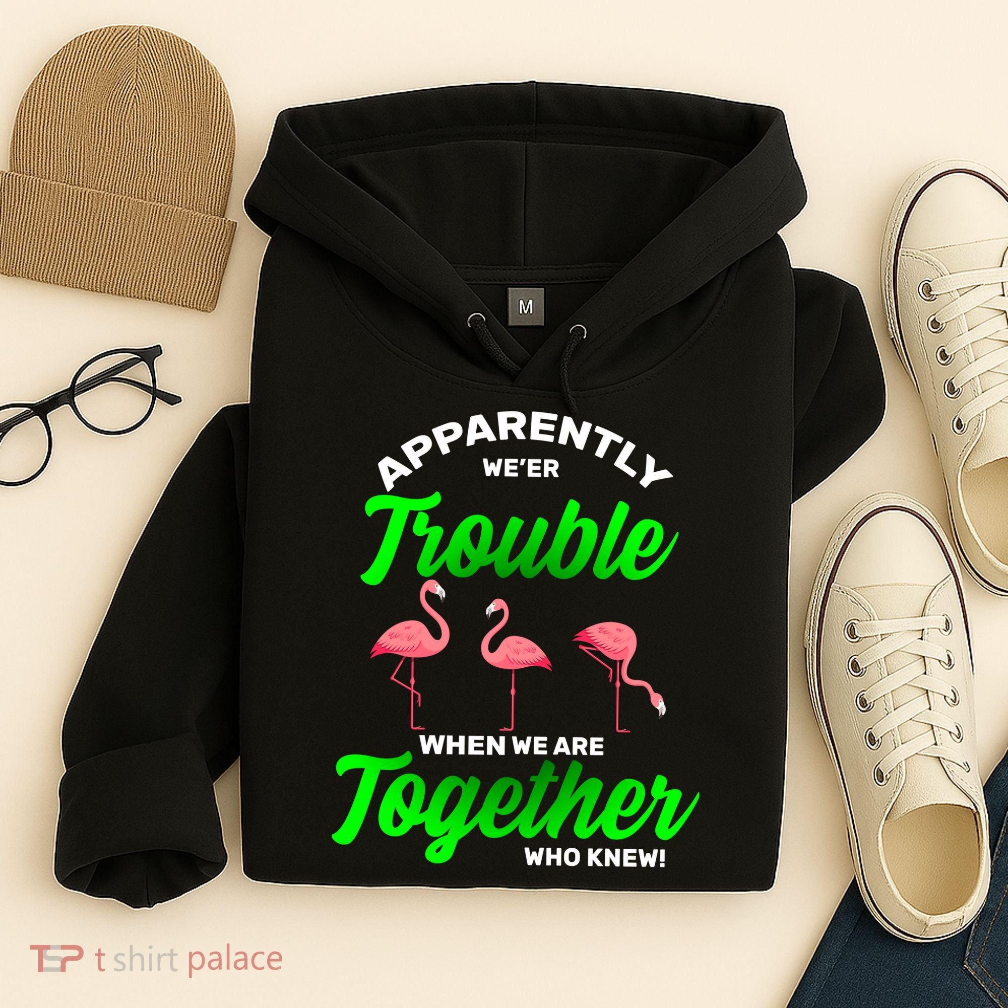 Trouble Flamingo When We Are Together Who Knew Hoodie
