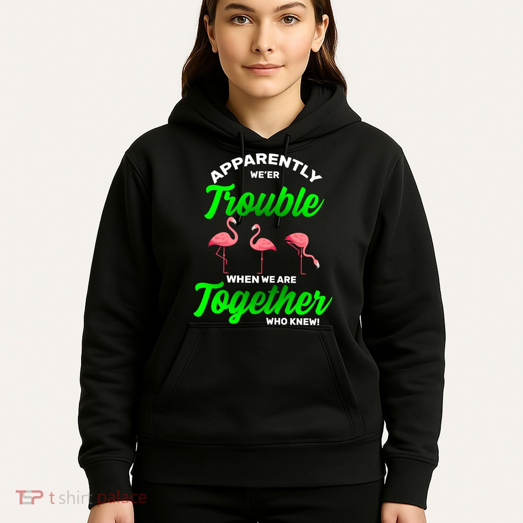 Trouble Flamingo When We Are Together Who Knew Hoodie