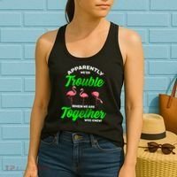 Trouble Flamingo When We Are Together Who Knew Women's Tank Top thumb 2