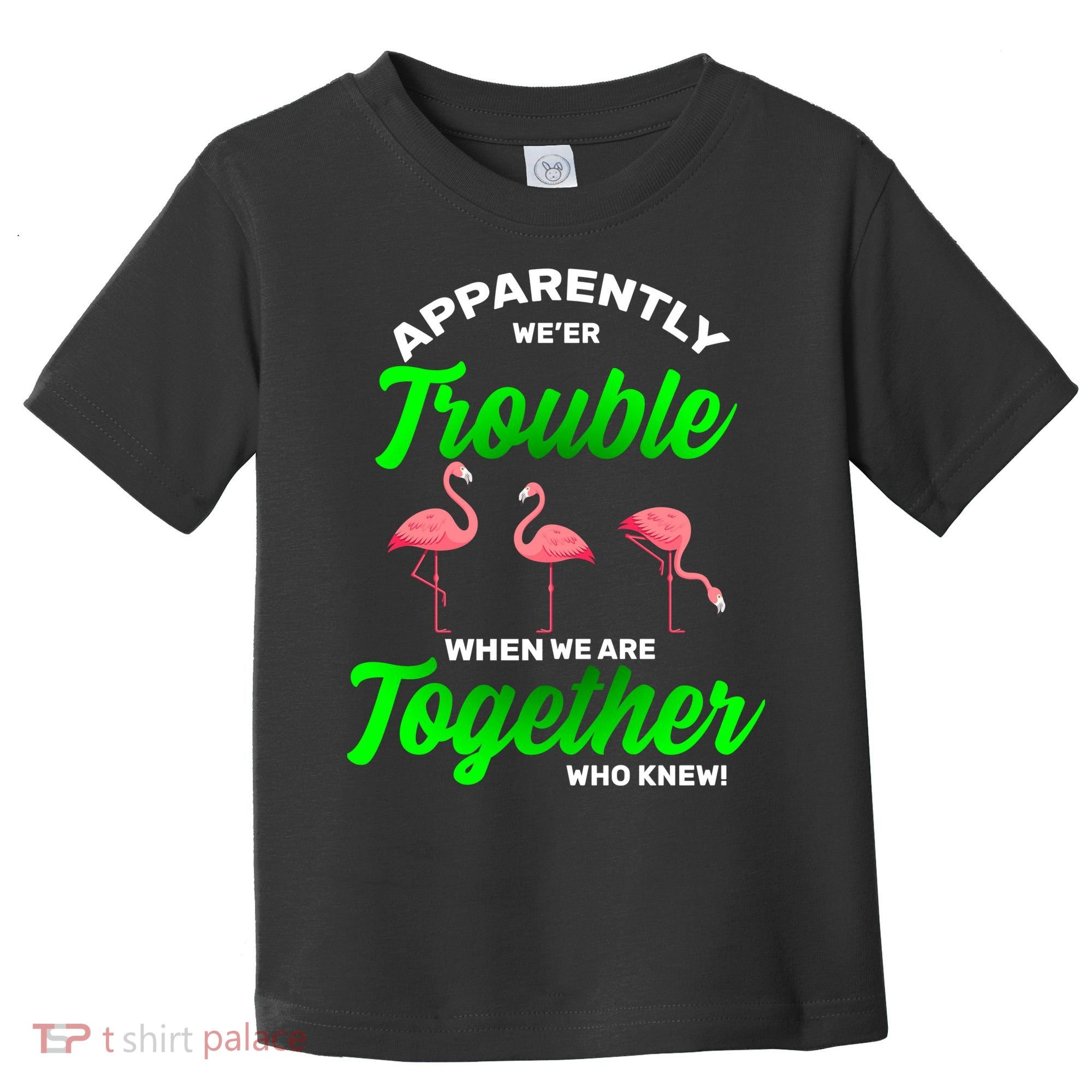 Trouble Flamingo When We Are Together Who Knew Toddler T-Shirt