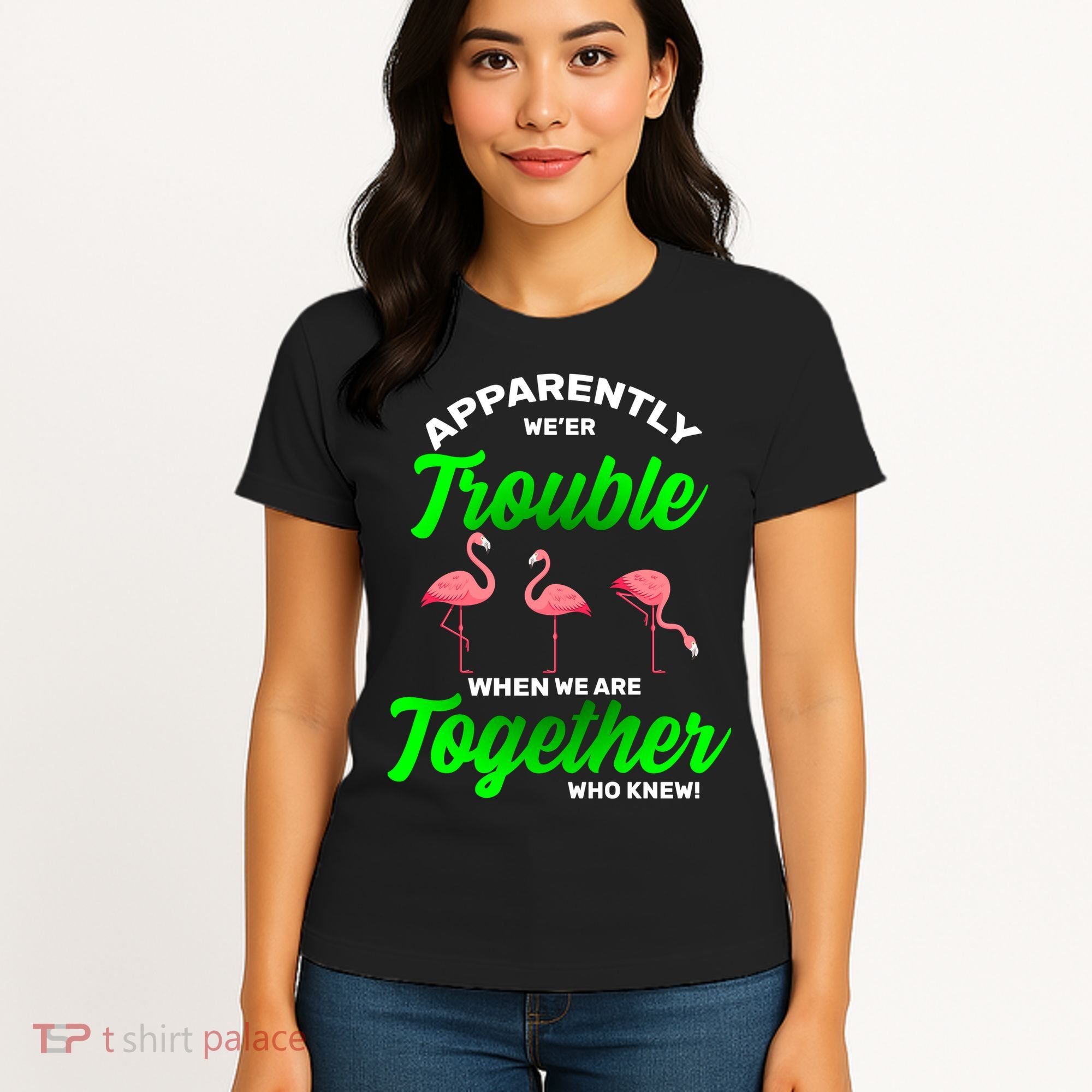 Trouble Flamingo When We Are Together Who Knew Women's T-Shirt