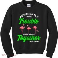 Trouble Flamingo When We Are Together Who Knew Kids Sweatshirt thumb 0