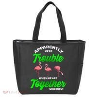 Trouble Flamingo When We Are Together Who Knew Tote Bag thumb 0