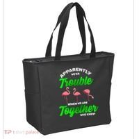 Trouble Flamingo When We Are Together Who Knew Tote Bag thumb 2