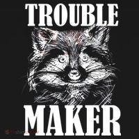 Trouble Maker Funny Raccoon Coaster thumb 2