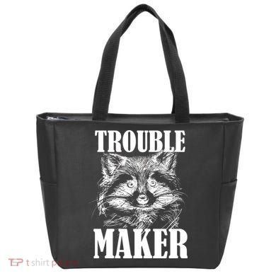 Trouble Maker Funny Raccoon Tote Bag