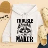 Trouble Maker Funny Raccoon Hoodie thumb 4