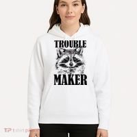 Trouble Maker Funny Raccoon Hoodie thumb 5