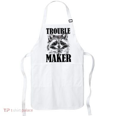 Trouble Maker Funny Raccoon Apron