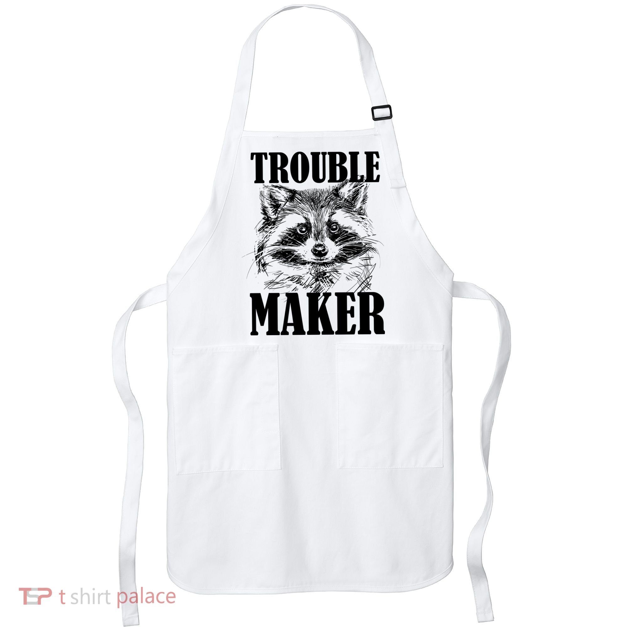 Trouble Maker Funny Raccoon Apron