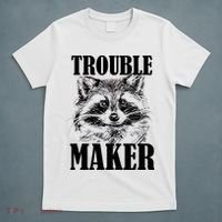 Trouble Maker Funny Raccoon T-Shirt thumb 5