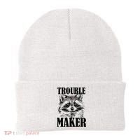 Trouble Maker Funny Raccoon Beanie thumb 0