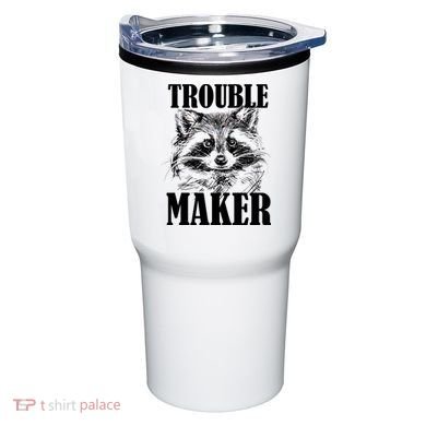 Trouble Maker Funny Raccoon Tumbler