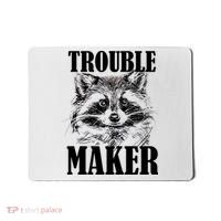 Trouble Maker Funny Raccoon Mousepad thumb 0