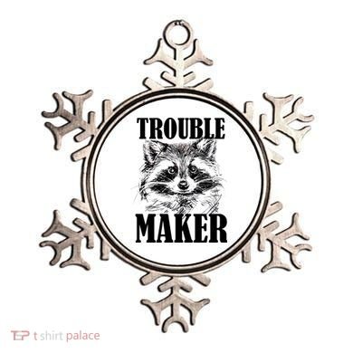 Trouble Maker Funny Raccoon Ornament