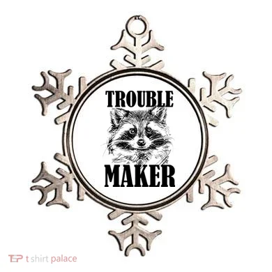 Trouble Maker Funny Raccoon Ornament