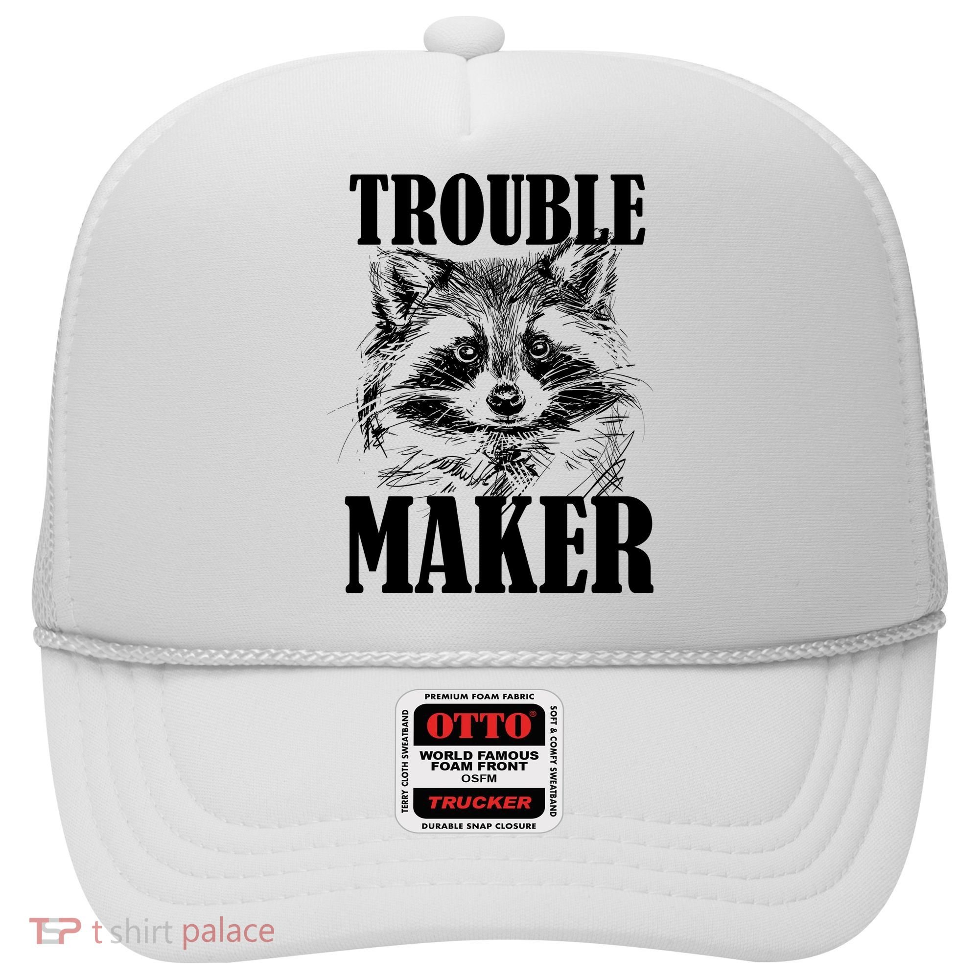 Trouble Maker Funny Raccoon Hat