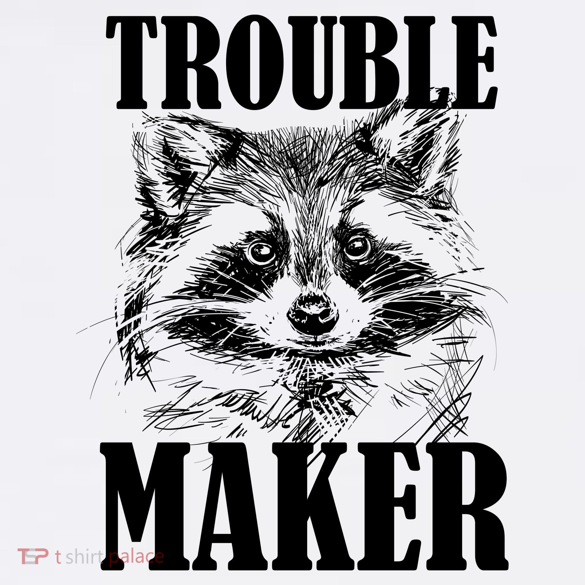 Trouble Maker Funny Raccoon Visor
