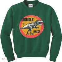 Trouble Maker T-Rex Since 1971 Kids Sweatshirt thumb 0