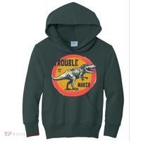 Trouble Maker T-Rex Since 1971 Kids Hoodie thumb 0
