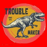 Trouble Maker T-Rex Since 1971 Santa Hat thumb 1