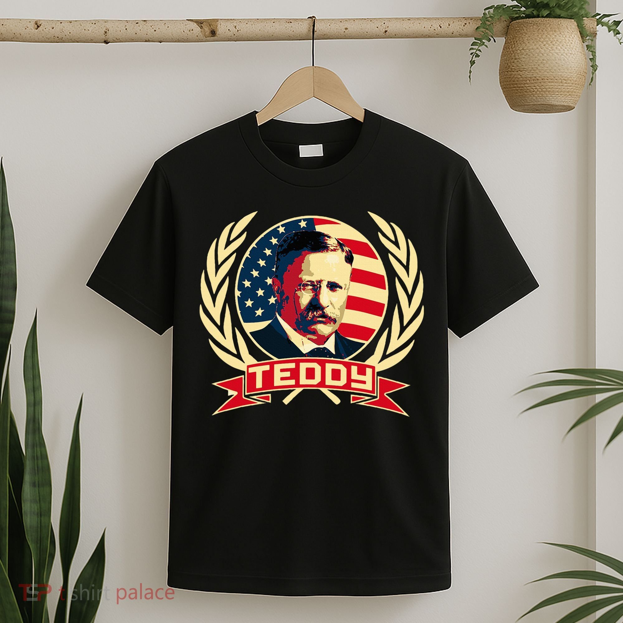 Theodore Roosevelt. President Teddy. American Stars. T-Shirt