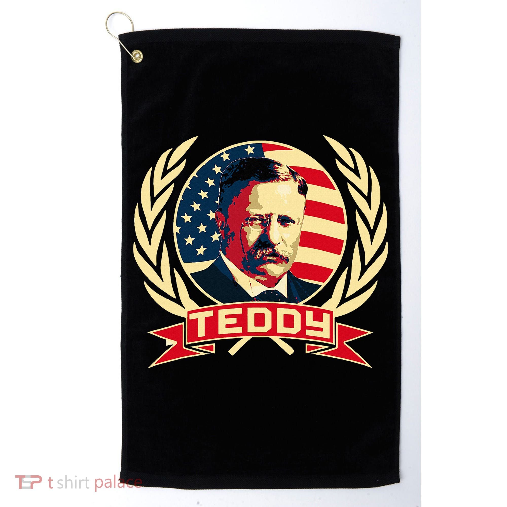 Theodore Roosevelt. President Teddy. American Stars. Golf Towel