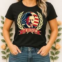 Theodore Roosevelt. President Teddy. American Stars. Women's T-Shirt thumb 2