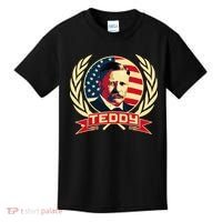 Theodore Roosevelt. President Teddy. American Stars. Kids T-Shirt thumb 0