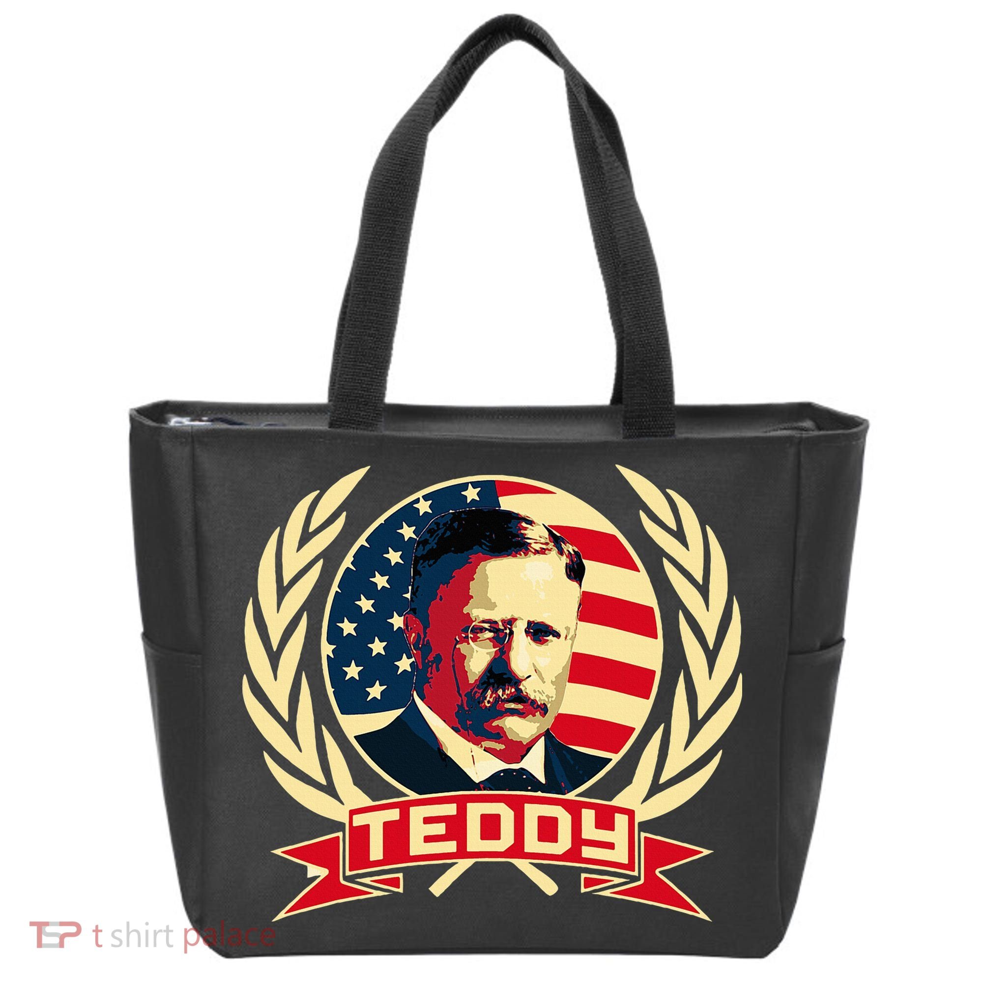 Theodore Roosevelt. President Teddy. American Stars. Tote Bag
