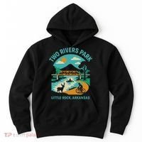 Two Rivers Park In Little Rock, Arkansas, Bridge View Hoodie thumb 0