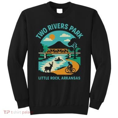 Two Rivers Park In Little Rock, Arkansas, Bridge View Sweatshirt