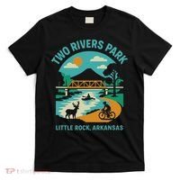 Two Rivers Park In Little Rock, Arkansas, Bridge View T-Shirt thumb 0