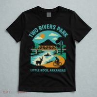 Two Rivers Park In Little Rock, Arkansas, Bridge View T-Shirt thumb 5