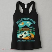 Two Rivers Park In Little Rock, Arkansas, Bridge View Women's Tank Top thumb 3