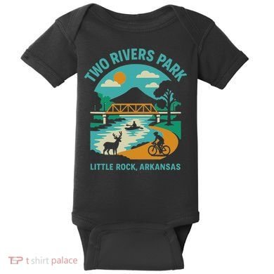Two Rivers Park In Little Rock, Arkansas, Bridge View Baby Bodysuit