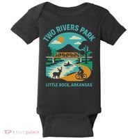 Two Rivers Park In Little Rock, Arkansas, Bridge View Baby Bodysuit thumb 0